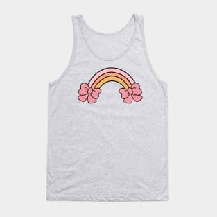 Bow Rainbow in Pink Tank Top